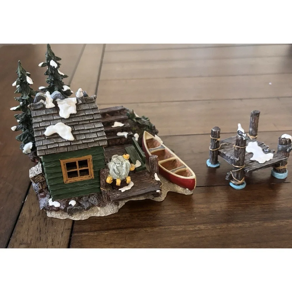 Department 56 Village Accessories The Dockhouse Set of 2 #52863 Retired 2000
